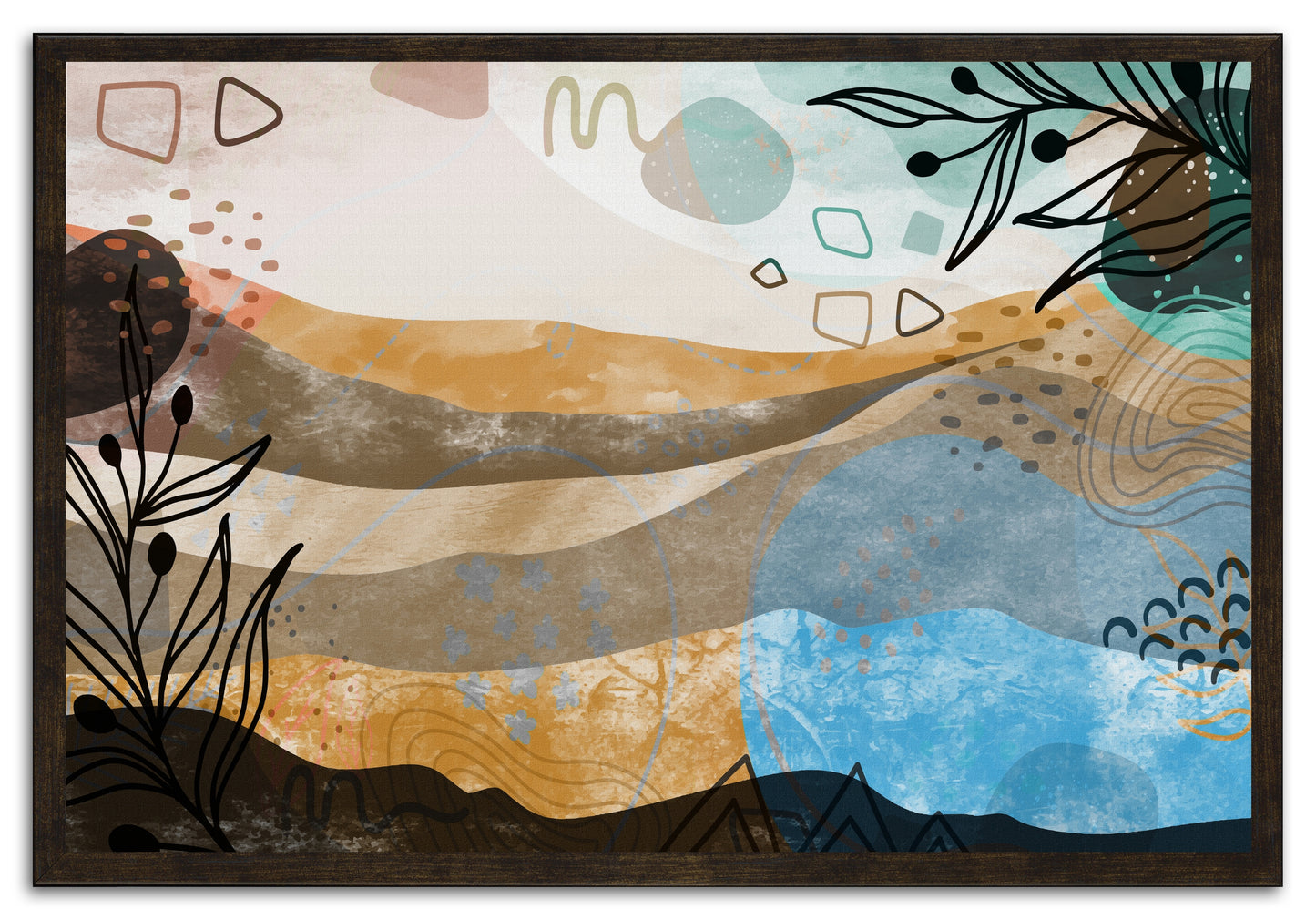 Boho Landscape 303 Painting Print