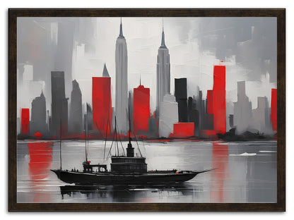 Cityscape In Red
