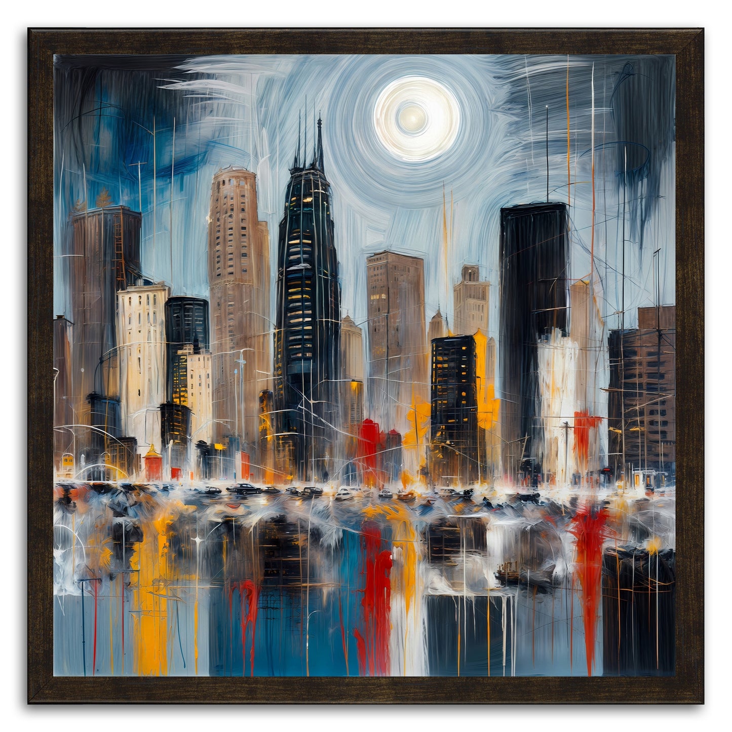 Illuminated Cityscape
