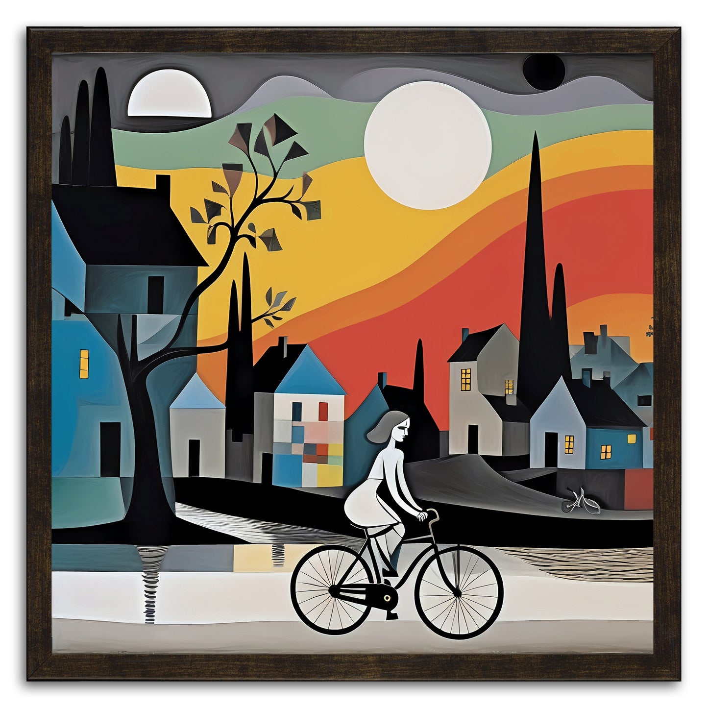 Moonlit Cyclist
