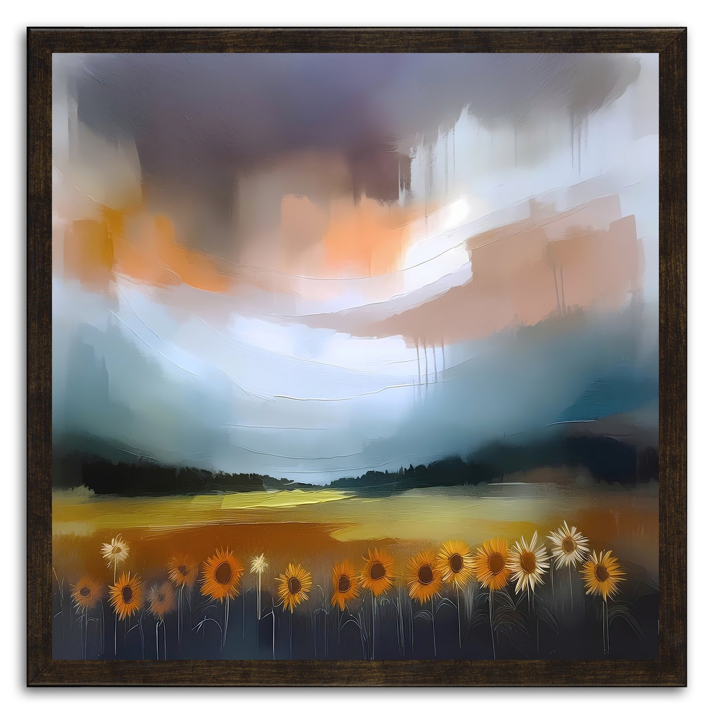 Sunflower Fields In Provence