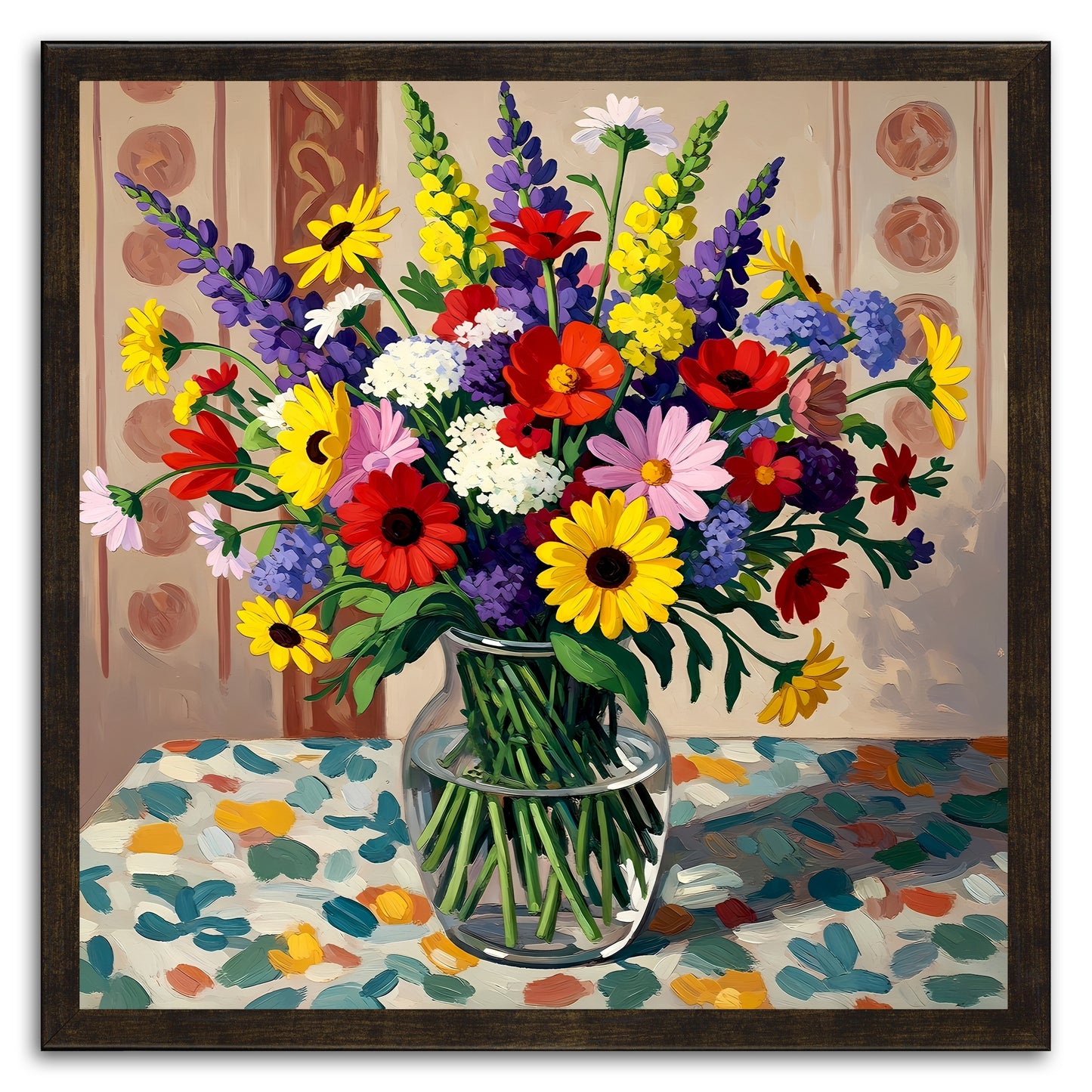 Wildflowers In A Gass Vase