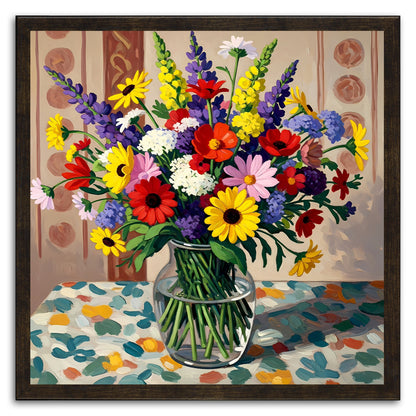 Wildflowers In A Gass Vase
