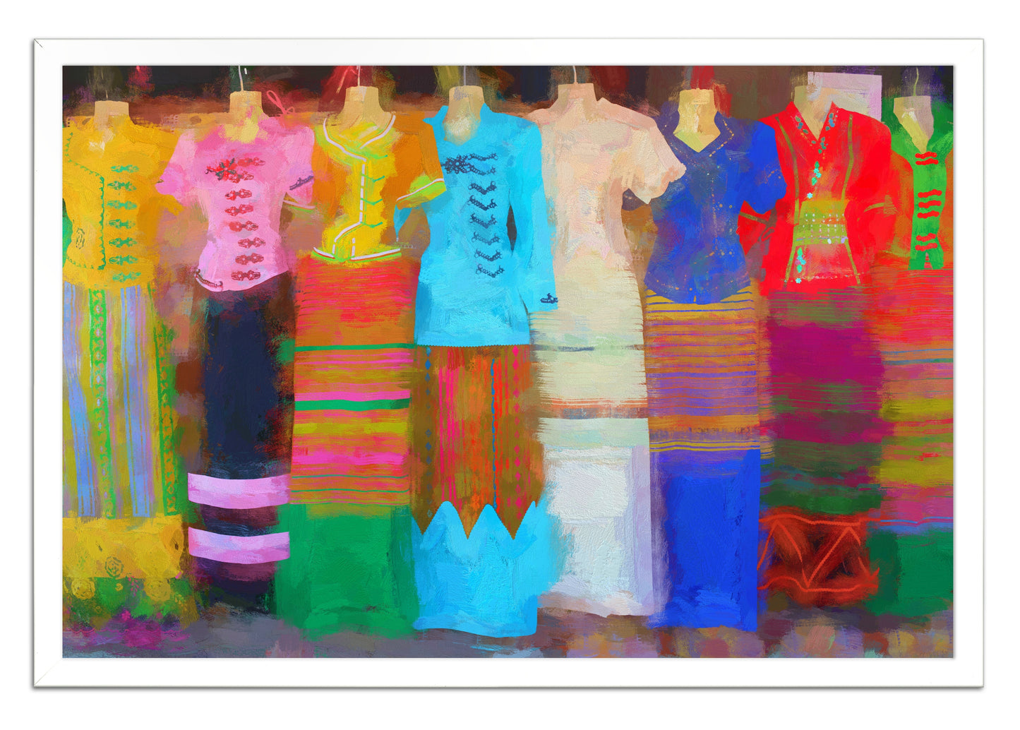 Boho Dresses 205 Painting Print
