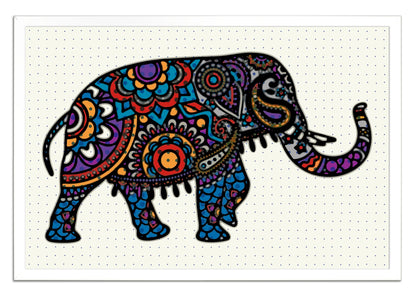 Boho Elephant 707 Painting Print