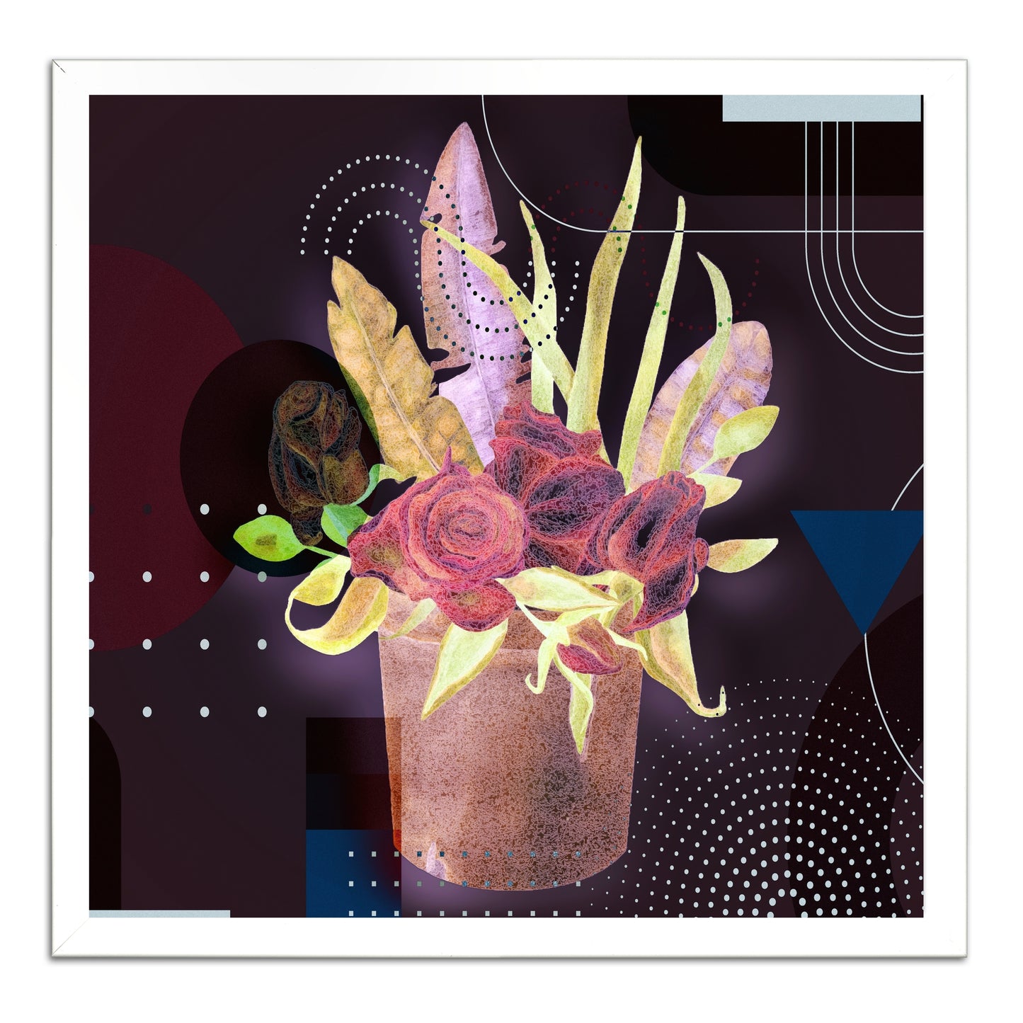 Boho Flowers And Feather 689