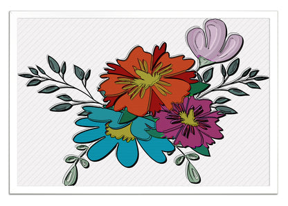Boho Flowers VI Painting Print