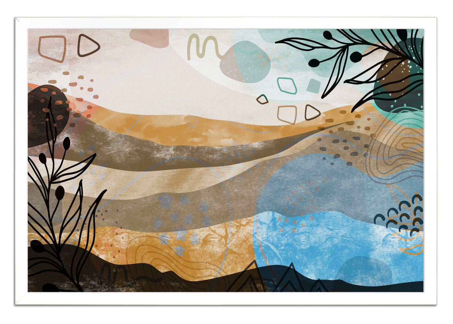 Boho Landscape 303 Painting Print