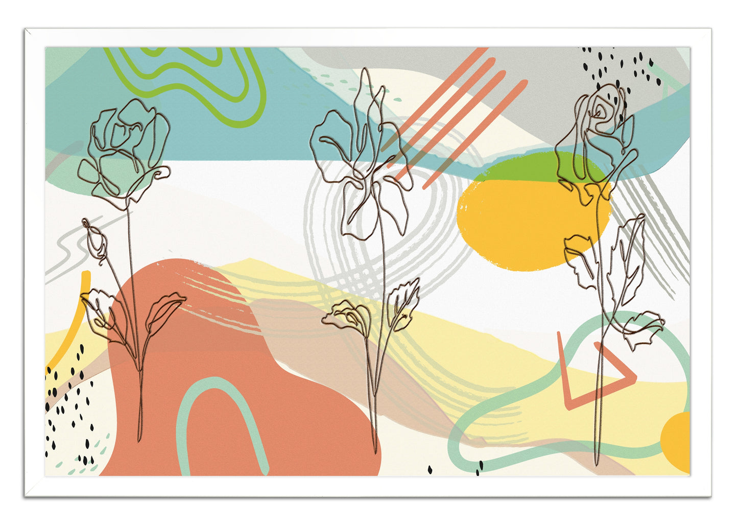 Boho Spring Bloom 199 Painting Print