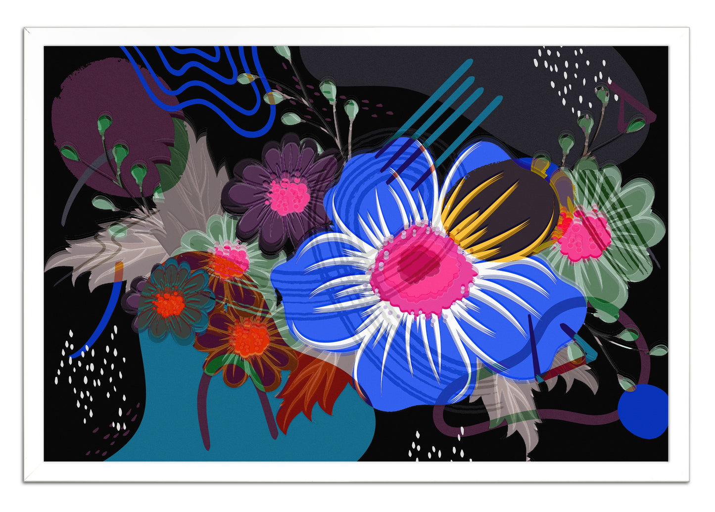 Flower Power 510 Painting Print