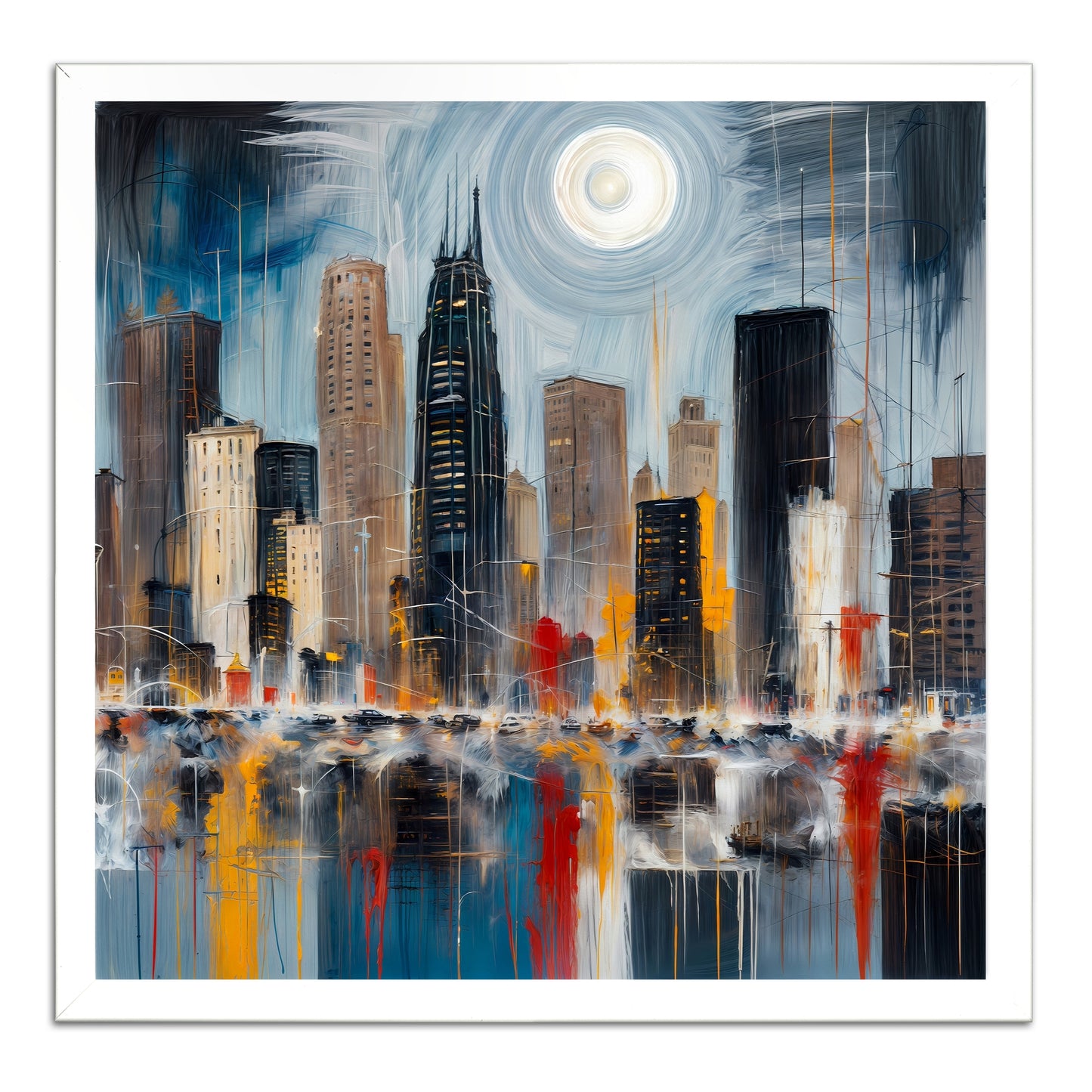 Illuminated Cityscape