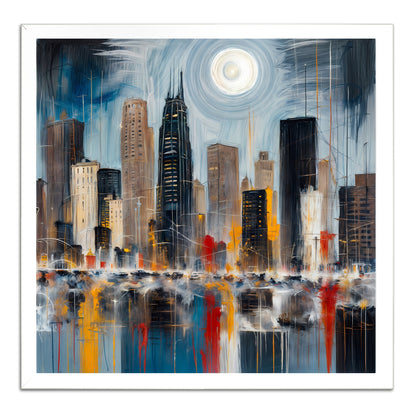 Illuminated Cityscape