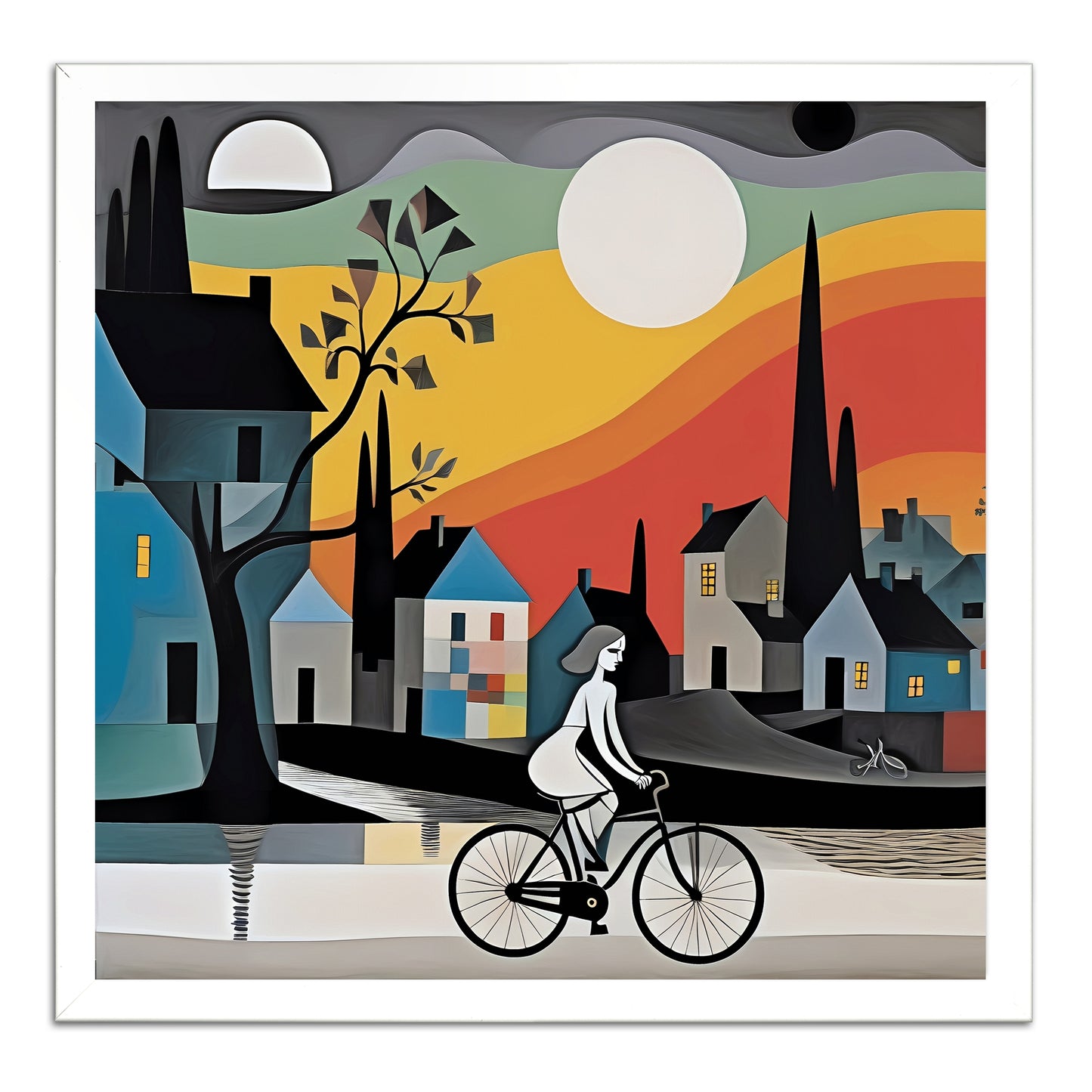Moonlit Cyclist