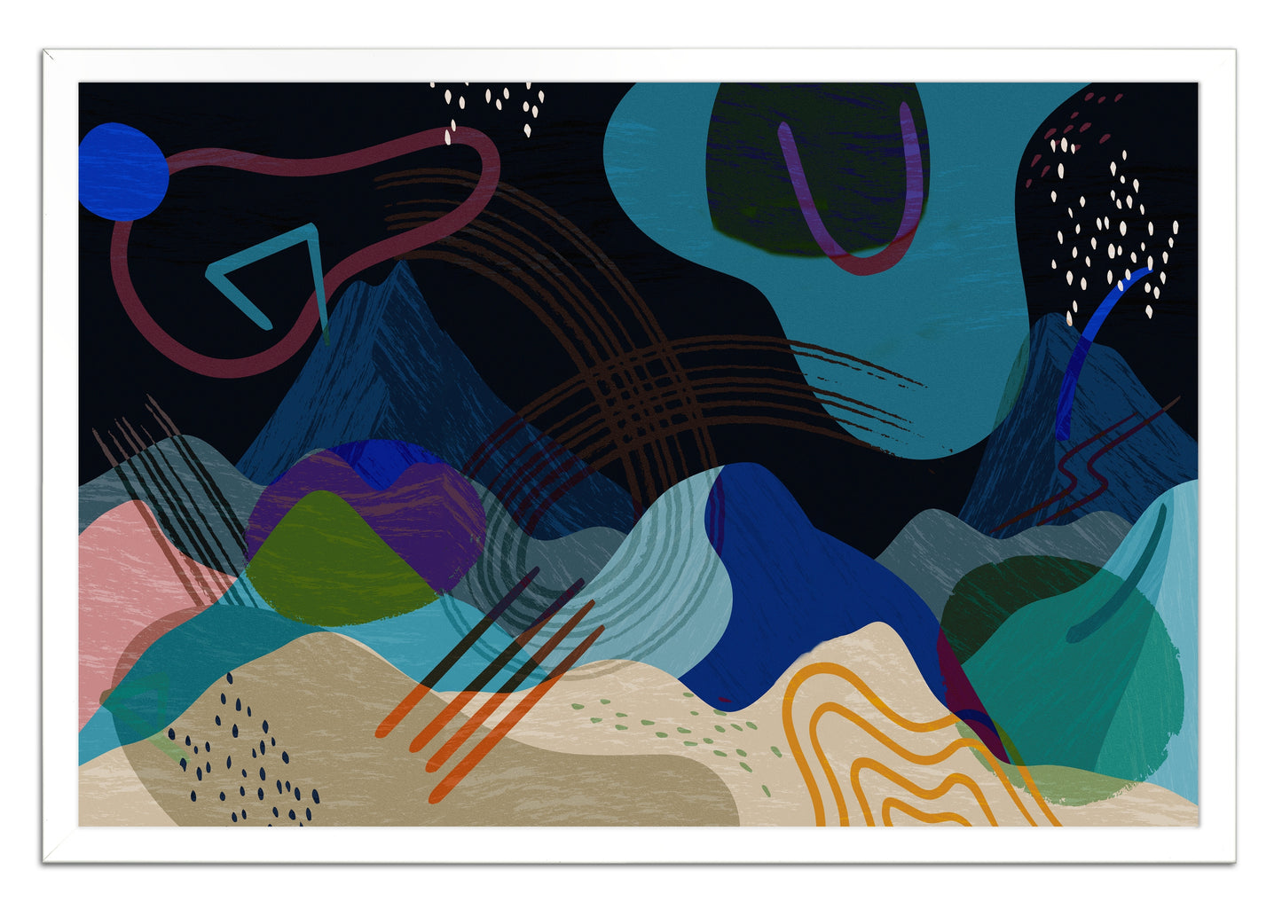Mountain High 522 Painting Print