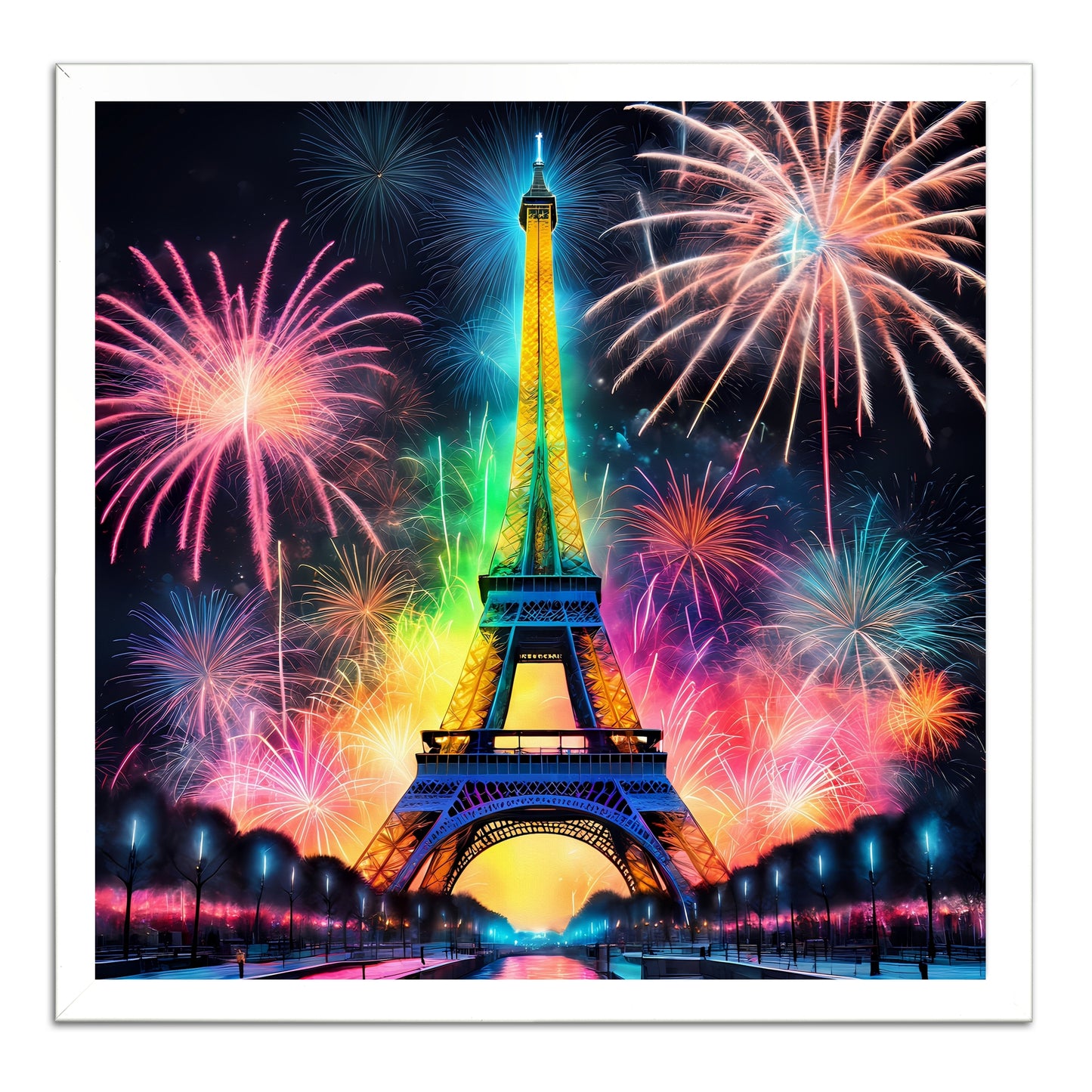 Rainbow Eiffel Tower