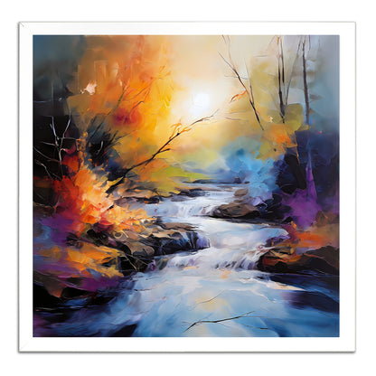 Sunlit Waterfall