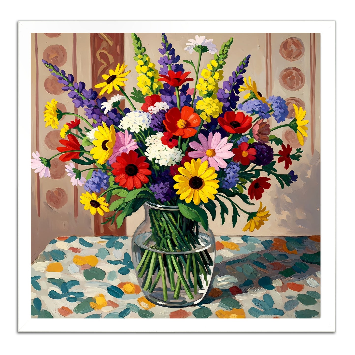 Wildflowers In A Gass Vase