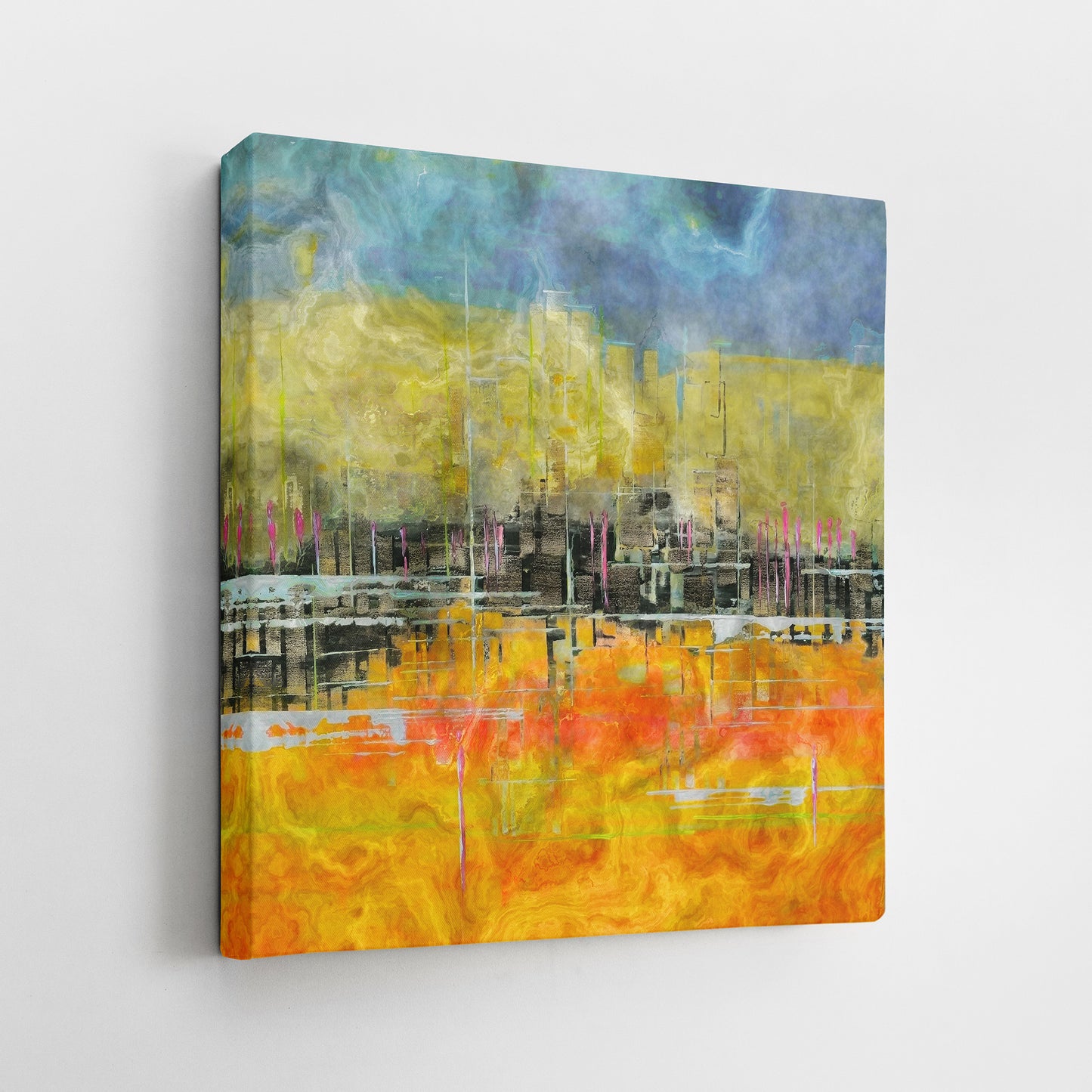 Grunge City II Painting Print