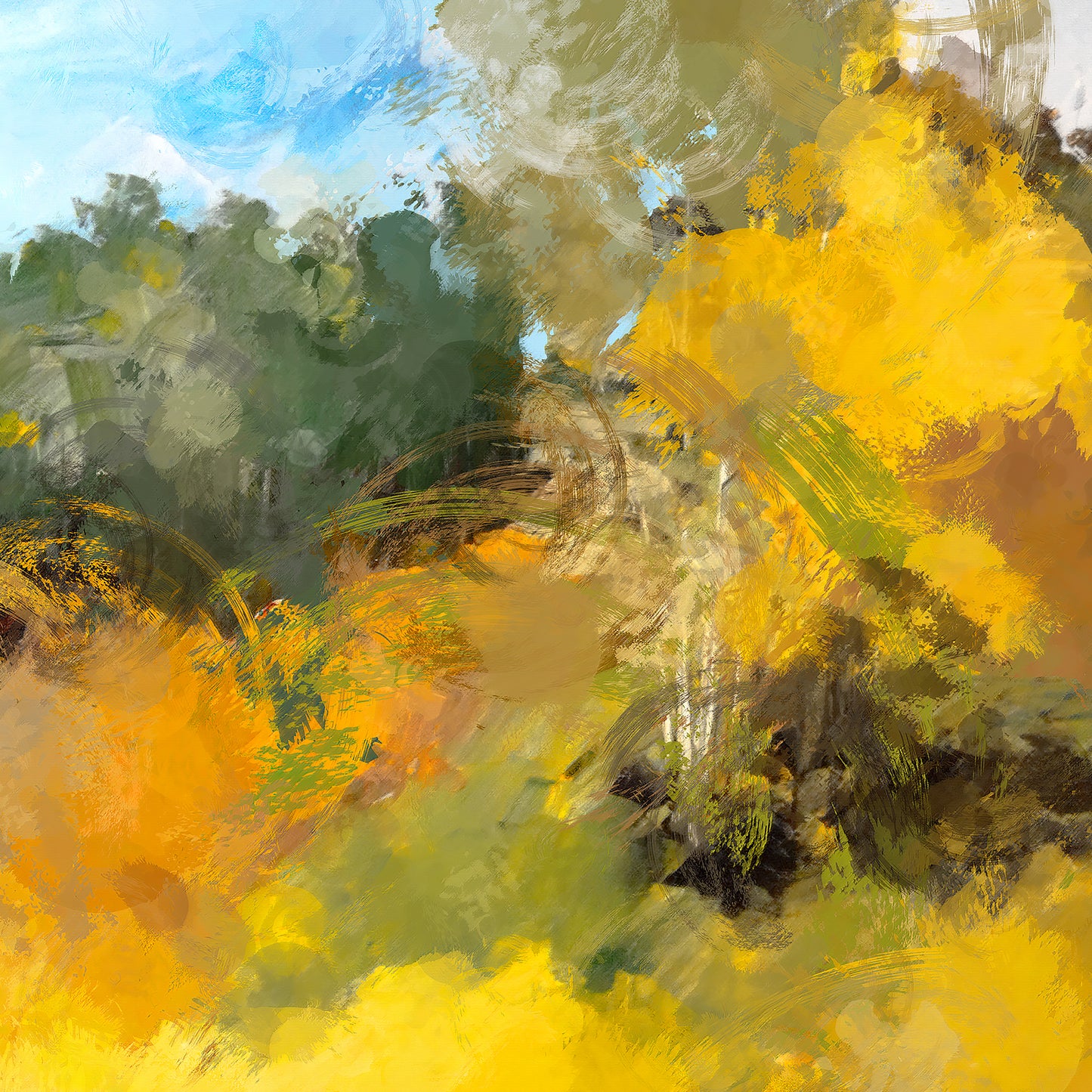 Autumn Forest - Wrapped Canvas Painting
