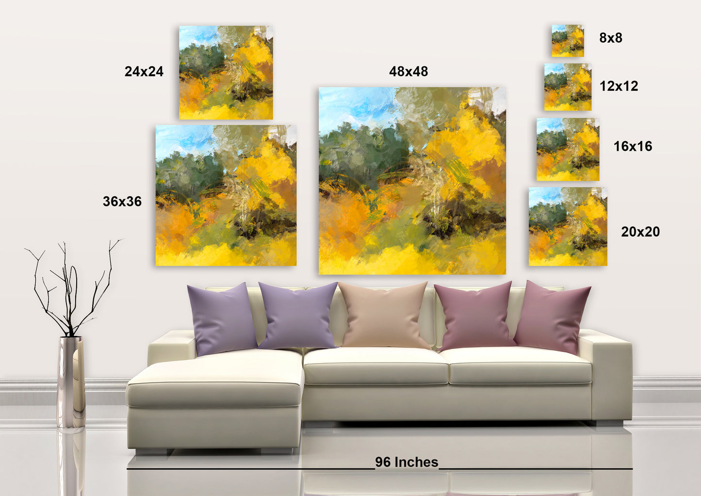 Autumn Forest - Wrapped Canvas Painting