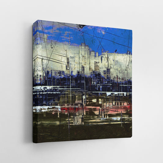 Grunge City I Painting Print