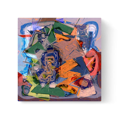 Bending Shapes I - Wrapped Canvas Painting