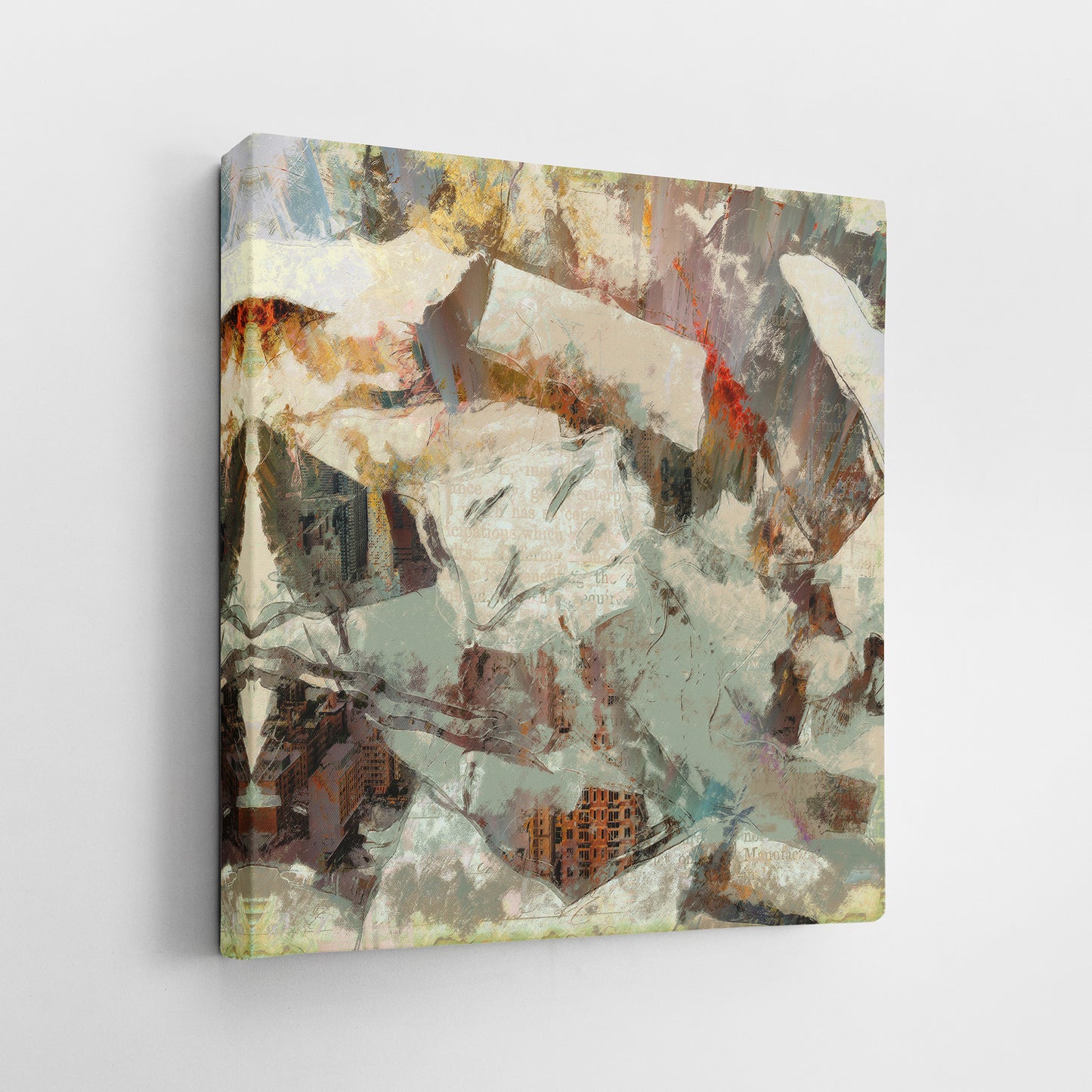 Boulder City II - Wrapped Canvas Painting