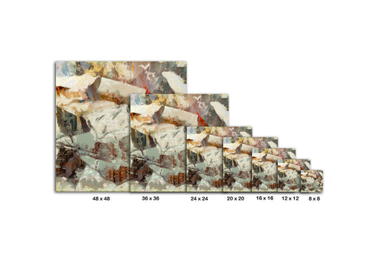 Boulder City II - Wrapped Canvas Painting