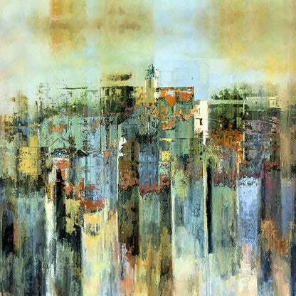 City On The Rise Painting Print