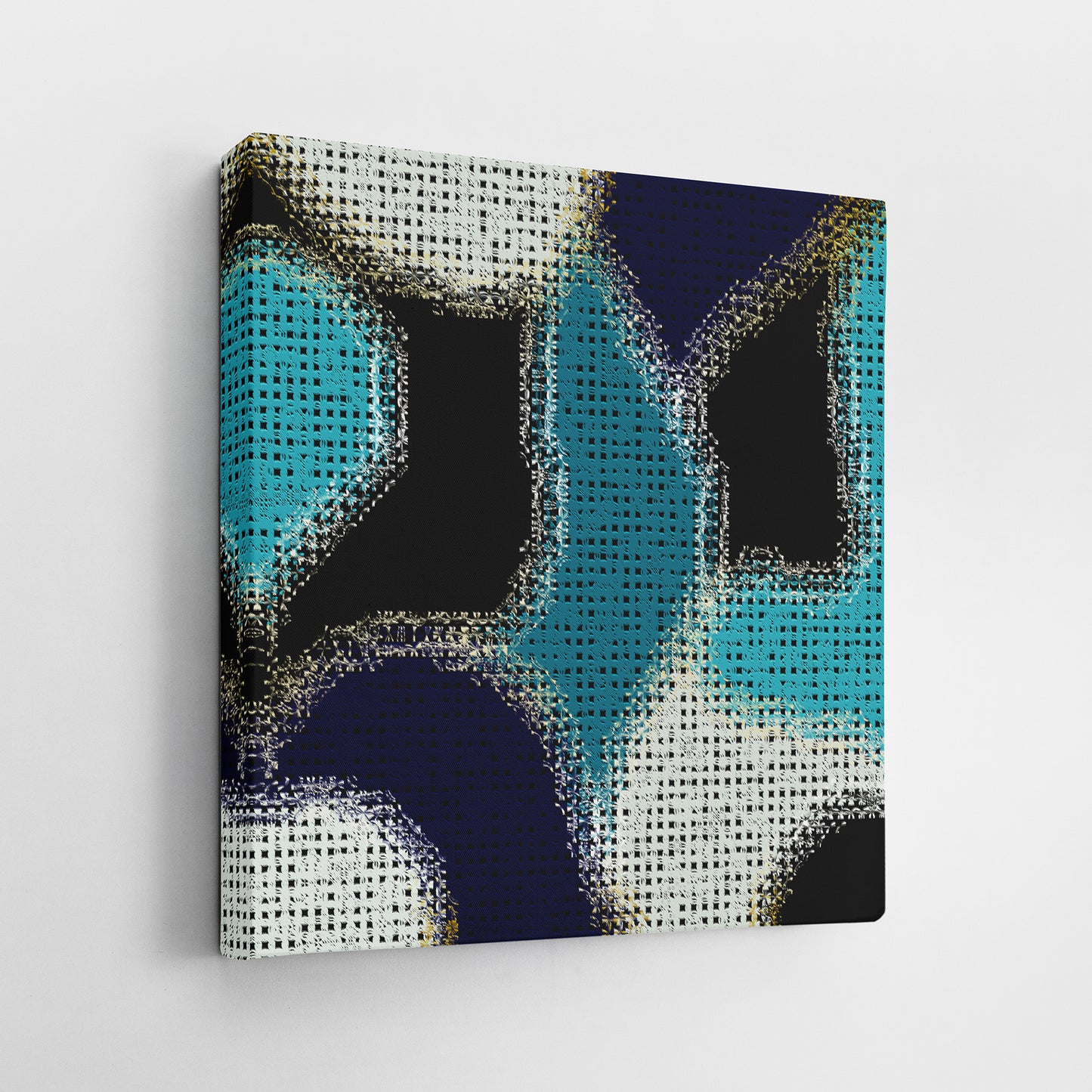 Abstract Mosaic - Wrapped Canvas Painting
