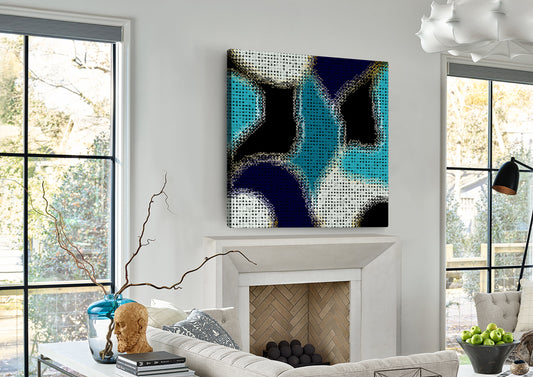 Abstract Mosaic - Wrapped Canvas Painting