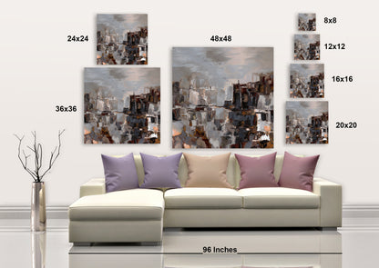 Afternoon Scrapers III - Wrapped Canvas Painting