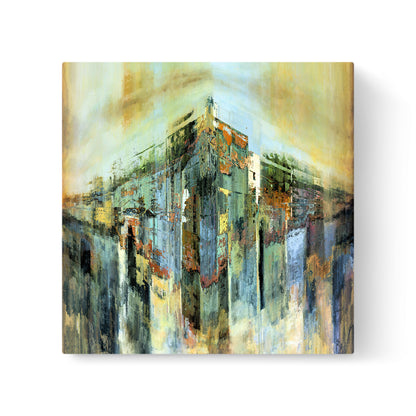 City On Edge Painting Print