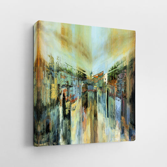 City On The Canal Painting Print
