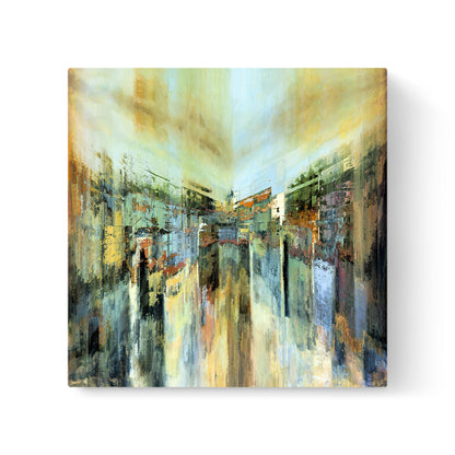 City On The Canal Painting Print
