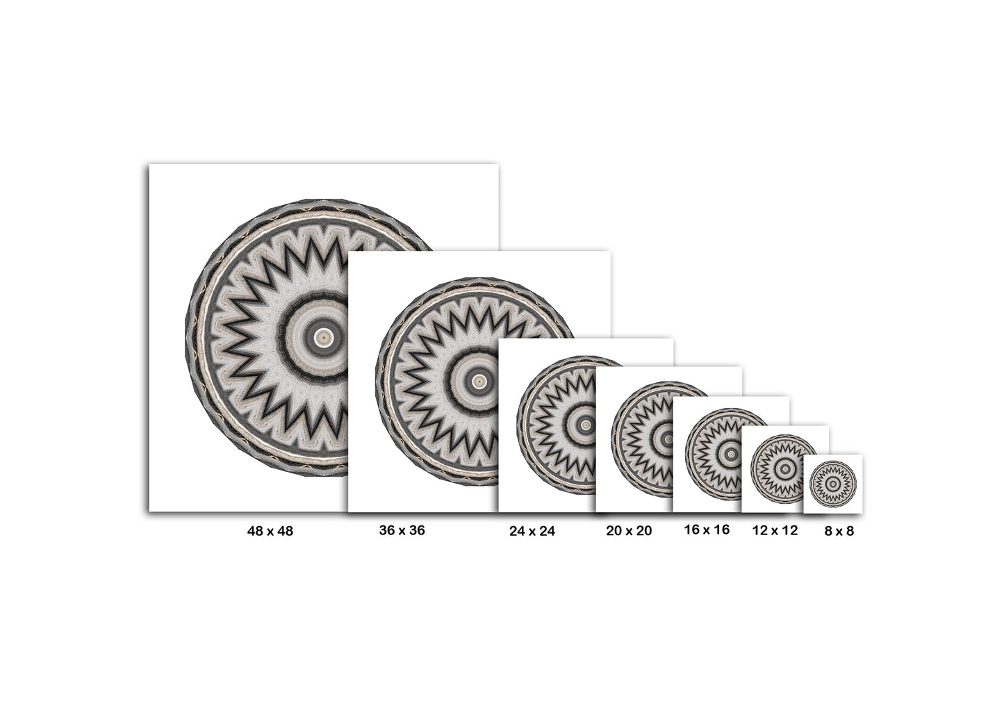 Mandala Circle 168 Painting Print
